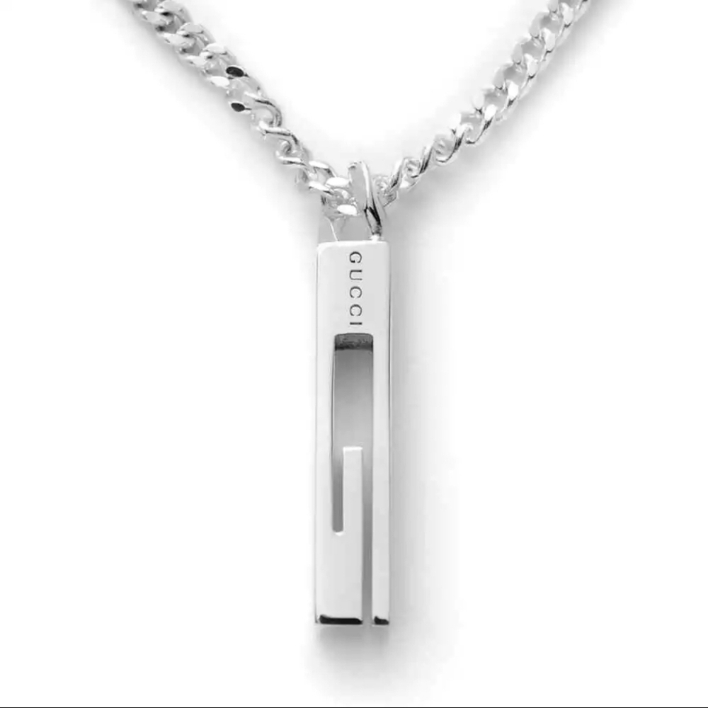 Authentic Gucci Silver Pendant Necklace